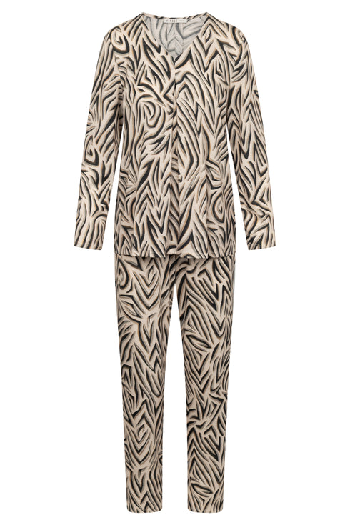 Féraud Damen Langarm-Pyjama (Zebra)