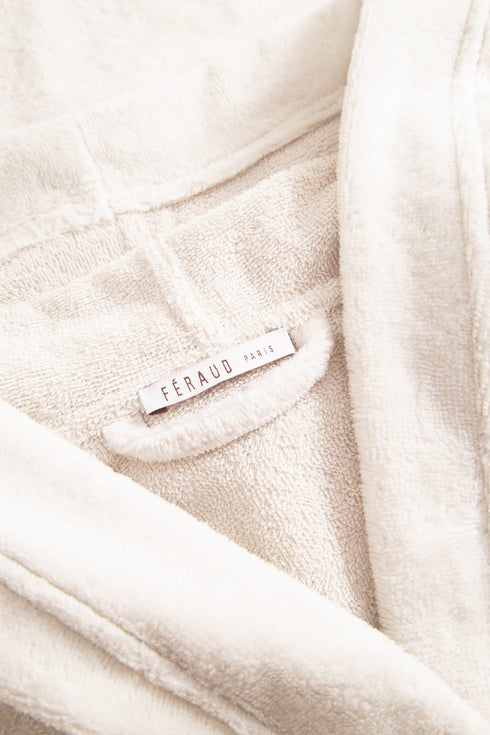 Féraud Damen Spa-Morgenmantel mit Kapuze cream