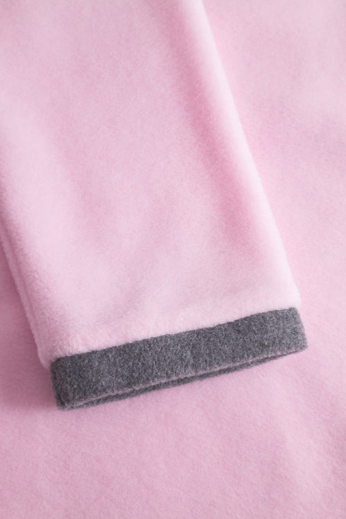 Féraud Fleece-Morgenmantel mit Reißverschluss PALE ROSE