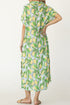 Strandkleid Blau-Gelb mit Zitronenmuster ISAAC MIZRAHI