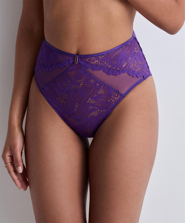 AUBADE Hochgeschnittener Slip FLOWERMANIA Poison Purple
