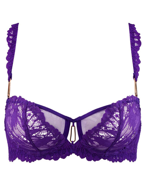 AUBADE Halbschale BH mit Bügel FLOWERMANIA Poison Purple