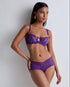 AUBADE Halbschale BH mit Bügel FLOWERMANIA Poison Purple