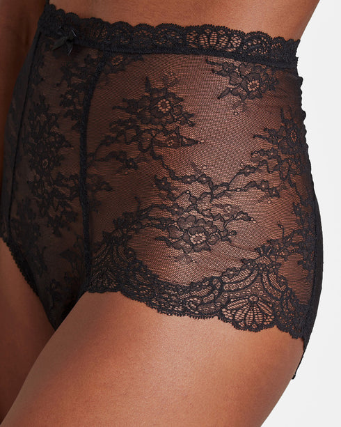 AUBADE Hochgeschnittener Slip DANSE DES SENS Noir