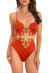 Einteiliger Badeanzug Buffalo Terrakotta PIN-UP STARS