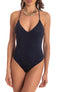 Einteiliger Badeanzug mit Strass Blau PIN-UP STARS