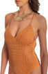 Einteiliger Badeanzug mit Strass Bronzo PIN-UP STARS