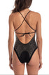 Einteiliger Badeanzug mit Strass Bronzo PIN-UP STARS
