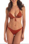 Push-Up Triangel-Bikini mit Swarovski-Kristallen und Tribal-Muster in Gold