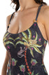 Einteiliger Badeanzug Anelle Safari Schwarz PIN-UP STARS