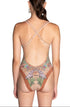 Einteiliger Badeanzug Anelle Safari Beige PIN-UP STARS