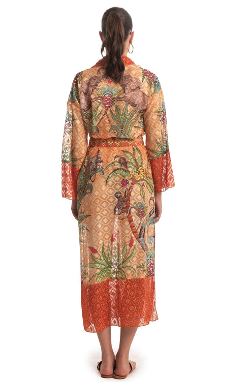 Kimono Langer Safari Beige PIN-UP STARS