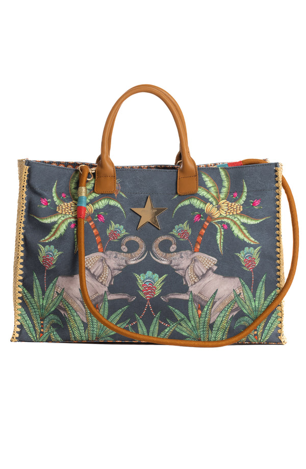 Shopper-Tasche Safari Schwarz PIN-UP STARS