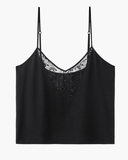 AUBADE Top mit Spaghetti Trägern LAZY DAYS Noir
