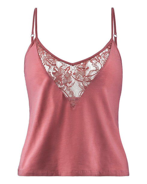 AUBADE Top mit Spaghetti Trägern LAZY DAYS Rosewood