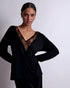 AUBADE Top mit langen Ärmeln LAZY DAYS Noir