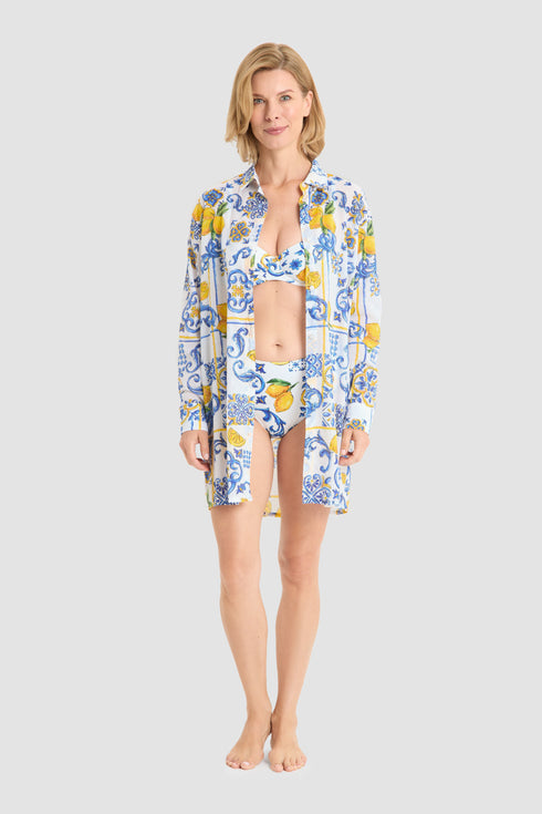 Rösch Oversize-Bluse (Italian Summer) Super Lemon