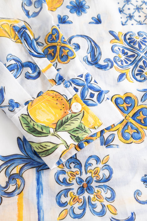 Rösch Oversize-Bluse (Italian Summer) Super Lemon