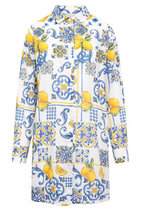 Rösch Oversize-Bluse (Italian Summer) Super Lemon
