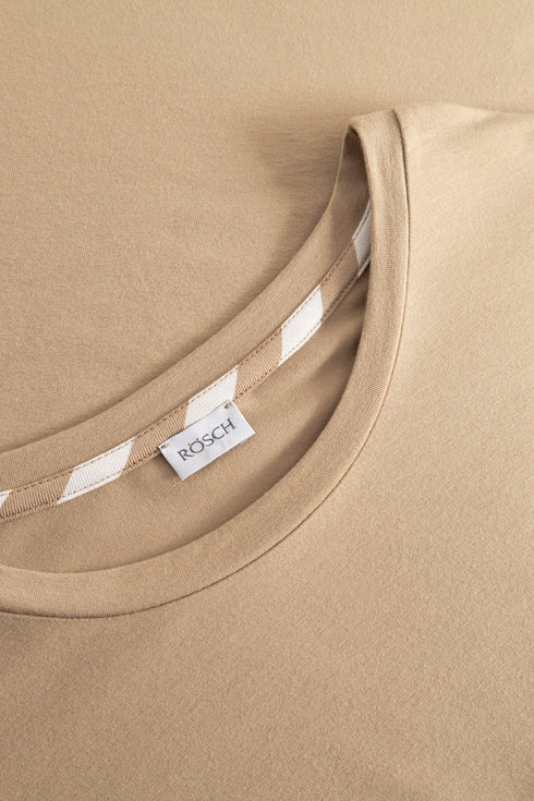 Rösch Schlafanzug Woven Stripes White-Toffee