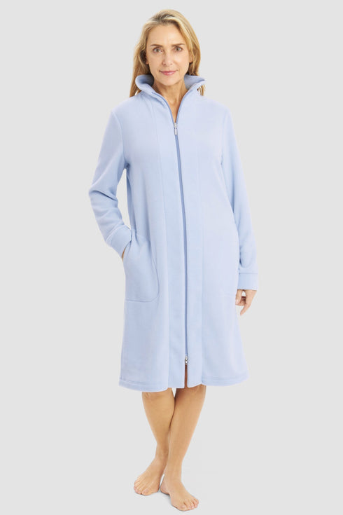 Rösch Morgenmantel mit Stehkragen und 2-Wege-Reißverschluss