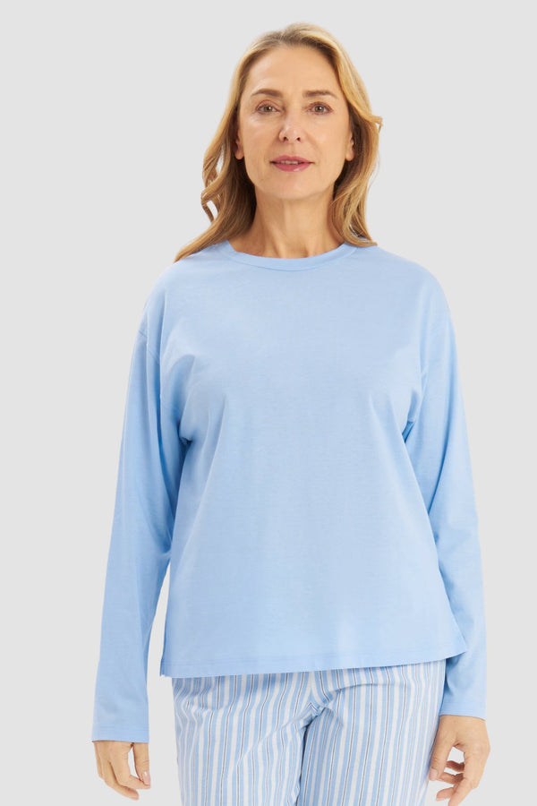 Rösch Langarm-Shirt „Plane Color“ mit Rundhalsausschnitt