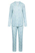 Rösch Pyjama – Langarm, lange Hose, Rundhals wild waves
