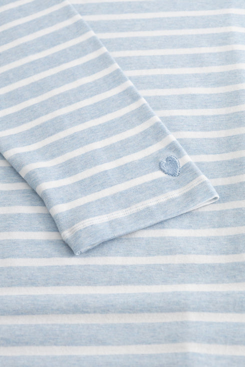 Rösch Damen Langarm-Nachthemd Ringlet Blue