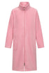 Rösch Damen Fleece-Morgenmantel mit Gürtel Soft Pink