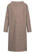 Rösch Damen Fleece-Hauskleid mit Stehkragen Chocolate