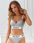 Push-up bra without underwire Gry/Wht/Blk COZY BOYFRIEND DKNY INTIMATES