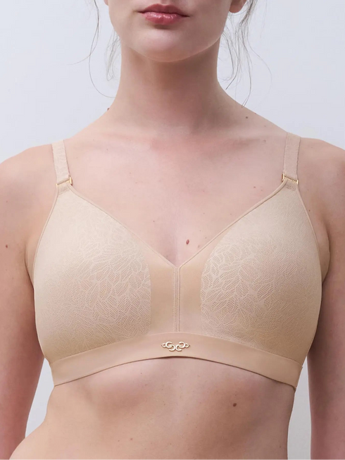 Chantelle Pure Lace Beige Dore Bügelloser BH