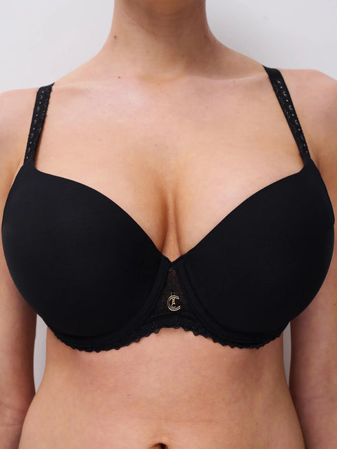 Chantelle Romance Schwarz Covering T-Shirt BH