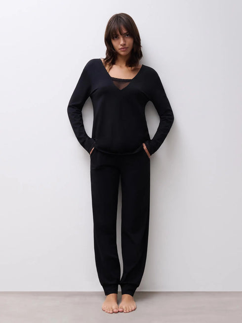 Chantelle Romance Schwarz Lange Hose