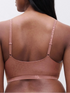 Chantelle Softstretch Pink Leo Shimmer Bralette Bustier