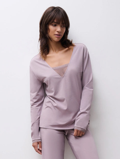 Chantelle Romance Rose Fumee Langarmshirt