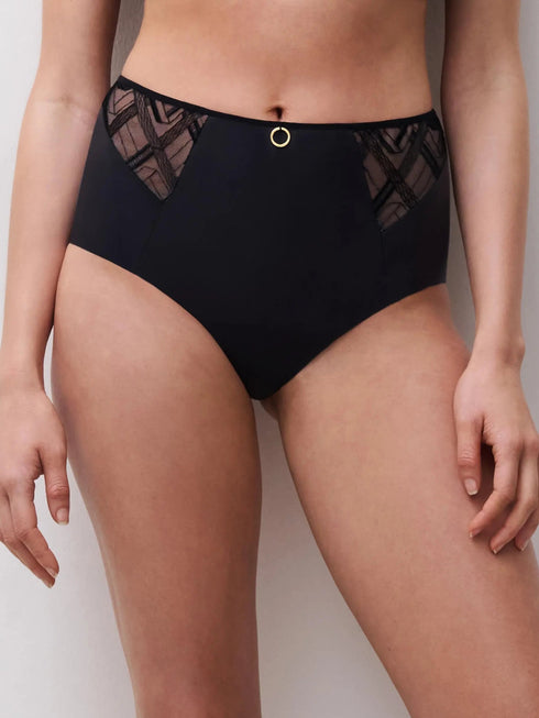 Chantelle Graphic Support Schwarz Taillenslip