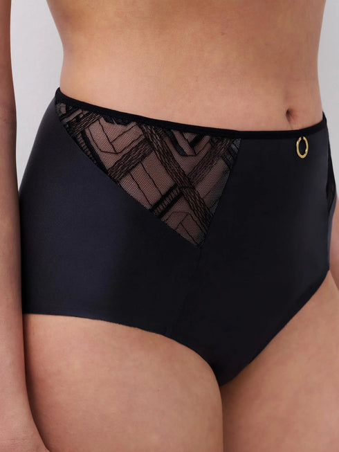 Chantelle Graphic Support Schwarz Taillenslip