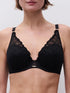 Chantelle Fleurs Schwarz T-Shirt BH