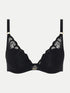 Chantelle Fleurs Schwarz T-Shirt BH
