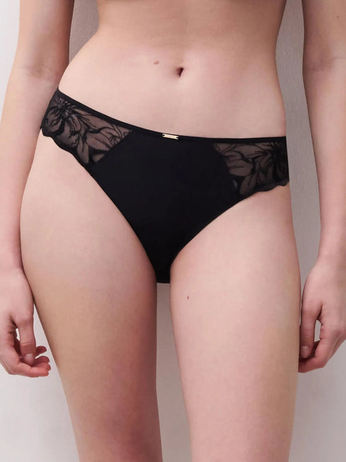 Chantelle Fleurs Schwarz Slip