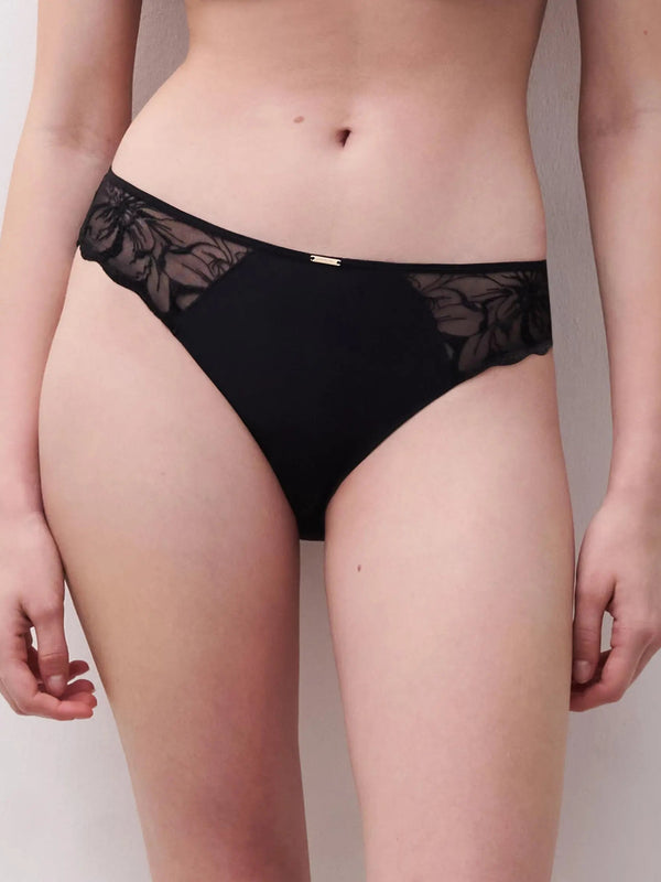 Chantelle Fleurs Schwarz Slip