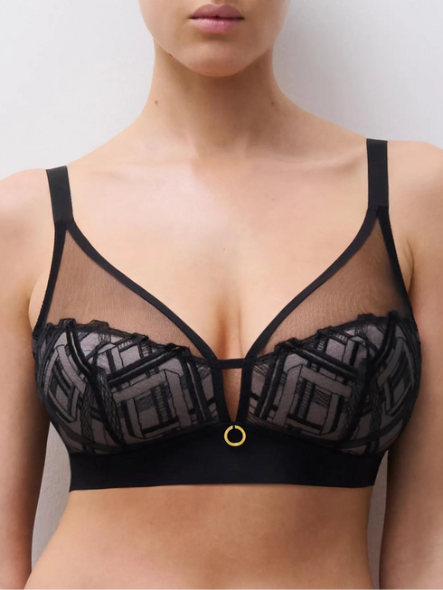 Chantelle Graphic Support Schwarz Bügelloser BH