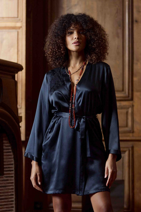 Marjolaine Déshabillé „Baccarat“ Schwarz