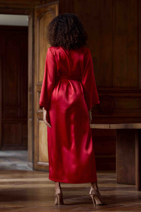 Marjolaine ein langer Morgenmantel „Tracy“ ROUGE