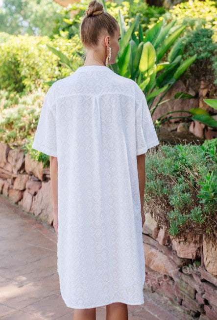 Tunic dress white 23F-812 C FRESH COTTON